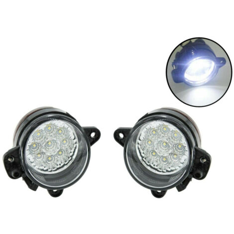 Комплект ЛЕД LED лампи за халогени за броня за Фолксваген Транспортер Т5 VW TRANSPORTER T5 2003-2010 Крафтер 06+ Шкофа Ф