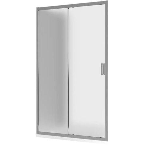 Paroi de douche 145 cm Ouverture frontale Two Crystal WallWall en verre trempé satiné (1/5)
