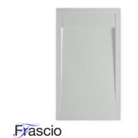 Receveur de douche 70X110 cm avec grille en marbre Vulcano Line Slim Gris perle RAL 7035 en résine et marbre avec bonde offerte - FRASCIO