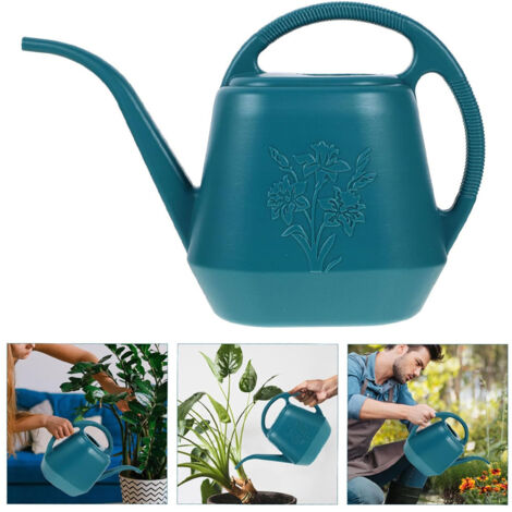 Fuleadture Arrosoir en plastique à long bec de 4 L, adapté aux plantes d'intérieur et d'extérieur, aux plantes succulentes, aux fournitures de jardinage (1/5)