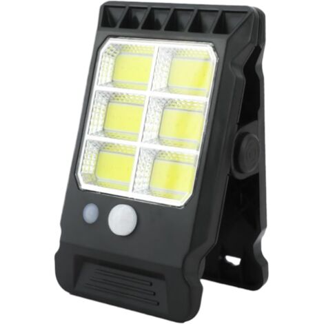 Applique murale solaire extérieure, lampe à capteur étanche, lampe à pince, 24 perles LED COB, trois modes, convient aux terrasses (lumière blanche). (1/5)