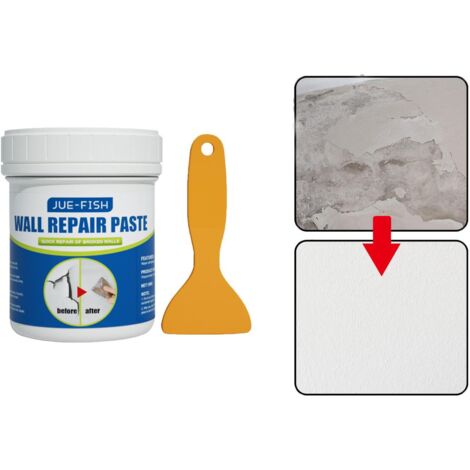 1PCS pâte de réparation murale, réparation de cloisons sèches, comble les trous, les fissures et les rayures, mastic de réparation murale, 100 g.