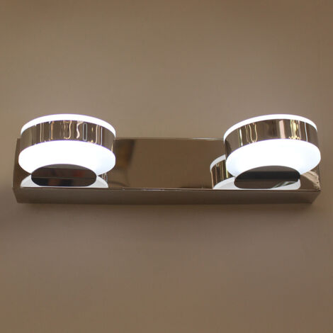 Lampe LED décorative, 6W, lumière chaude (3000K), 2 sources lumineuses, convient aux lampes de chevet de chambre et aux appliques murales de salon. (1/5)