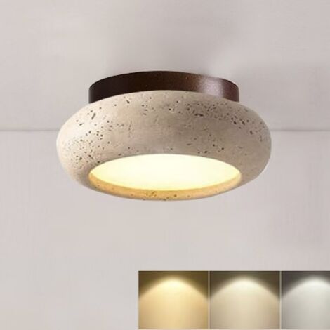 Lustre rétro moderne, lumière tricolore (3000K/4500K/6000K), applique murale LED pour salon, plafonnier décoratif. (1/5)
