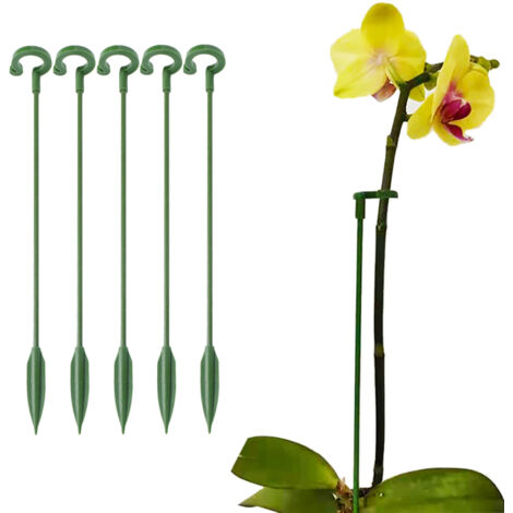 5pcs 27cm Support de plante piquets jardin tige unique Support de fleur piquet Amaryllis Support de Cage de plante support de fleur porte-légumes (1/5)