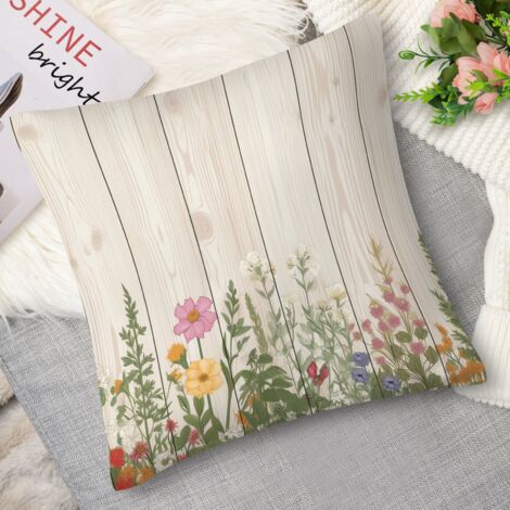 Housse de coussin fleurs naïves, enfant (1/5)