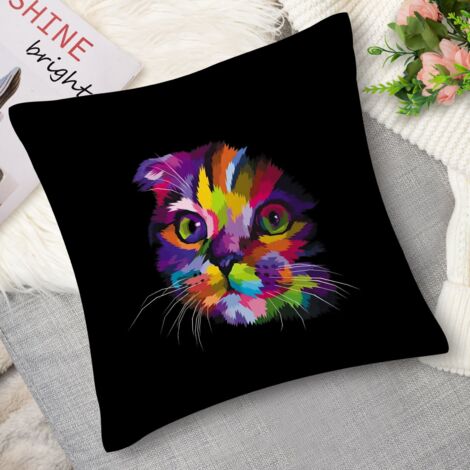 Housse de coussin chat scandinave (1/5)