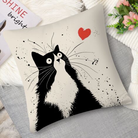 Housse de Coussin with chaton espiègle, adorable (1/5)