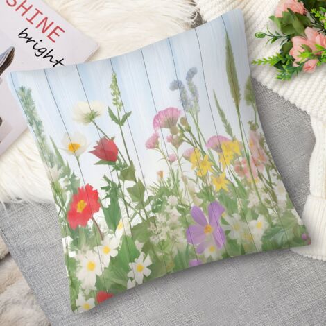Housse de coussin fleurs étoilées, chic (1/5)