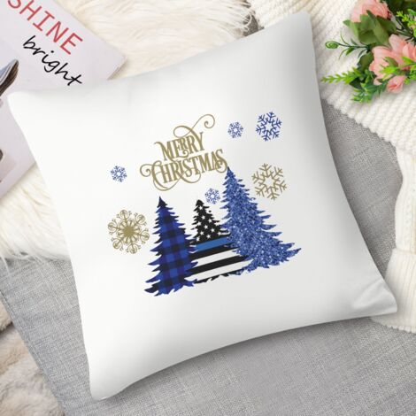 Housse de coussin gnome et couronne, hiver (1/5)
