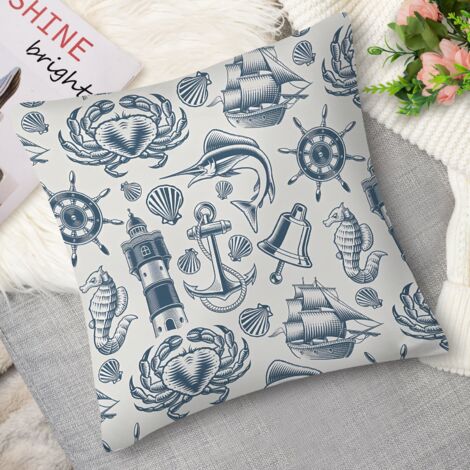 Housse de coussin narval vintage, légendaire (1/5)