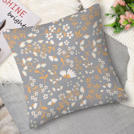 Housse de Coussin décoratif fleurs éparpillées (1/5)