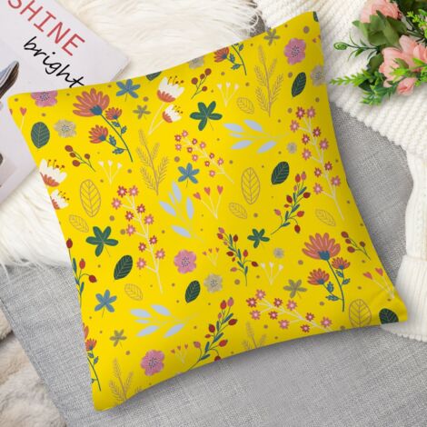 Housse de Coussin décoratif floral romantique, doux (1/5)