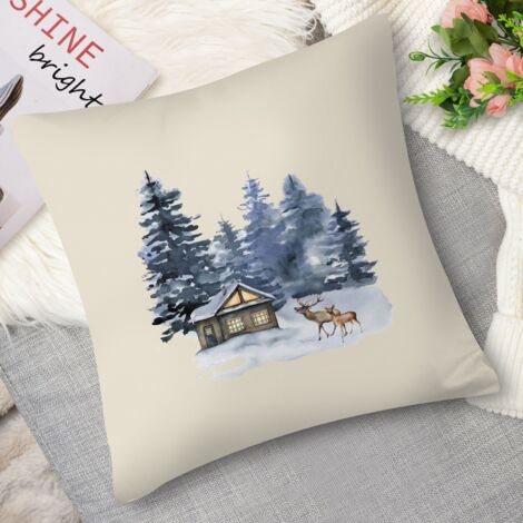 Housse de coussin,Coussin décoratif gui suspendu, tradition (1/5)
