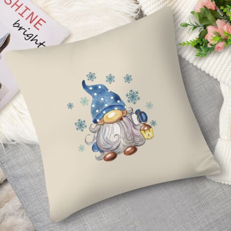 Housse de coussin flocons magiques, gnome (1/5)
