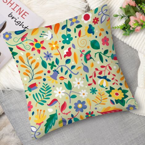 Housse de coussin fleurs en cascade (1/5)