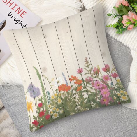Housse de coussin fleurs anglaises, chic (1/5)