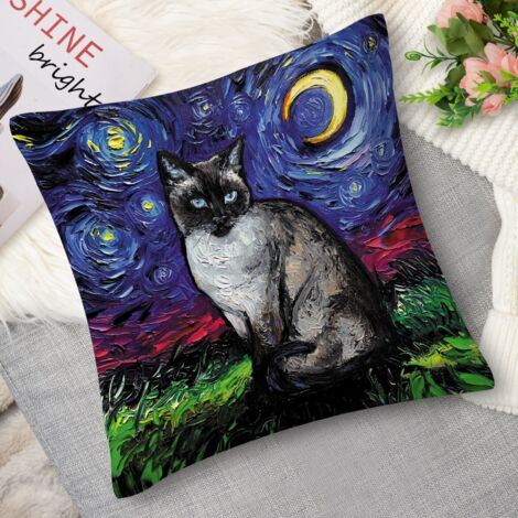 Housse de coussin chat et souris, amusant (1/5)