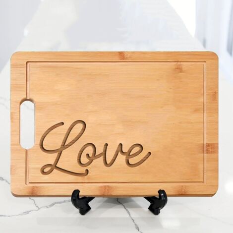 Planche à découper "LOVE" – Cadeau original pour ami ou amie (1/5)