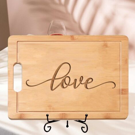 Planche bambou "LOVE" – Cadeau personnalisé amitié sincère (1/5)