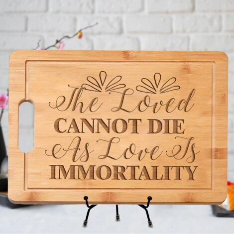 Planche à découper citation personnalisée – Cadeau romantique pour l’éternité (1/5)