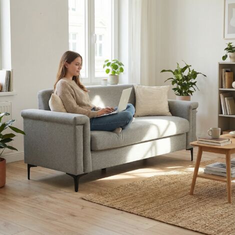 FX-P22EU-BU (SOFA 557-39) : Canapé minimaliste pour deux personnes, dans un style nordique. (1/5)