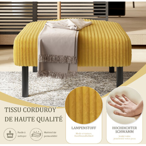 Chairs à mécanisme Cord-Zweisitzer, dotées de coussins confortables. Parfait pour les moments de détente au bureau. (1/5)