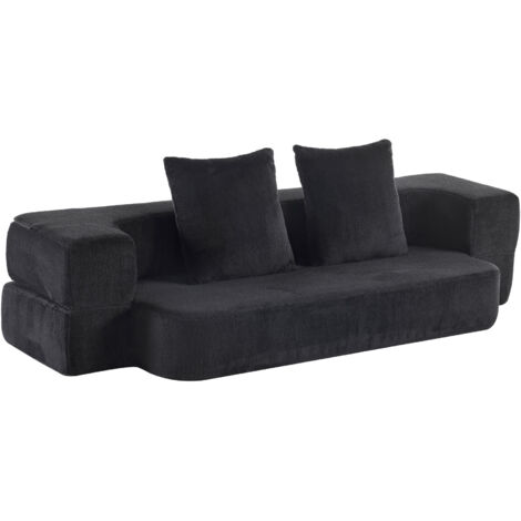 Ebern Designs : Canapé convertible avec 3 pieds de soutien. Confortable et pratique au quotidien. Verte. (1/5)