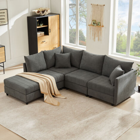 FX-P20EU-CW1 (SOFA 8813-1) : Un canapé à la mode, doté d’un espace de rangement sous le fauteuil. (1/5)