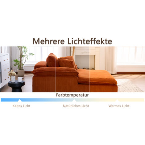 Un canapé de 46 cm de hauteur, conçu dans un style intérieur. Pas besoin de pose particulière. (1/5)
