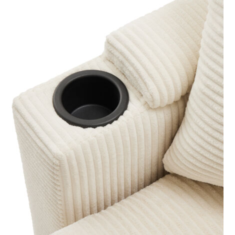 Canapé convertible pouvant accueillir 3 personnes, avec des pieds rétractables. Il est équipé d’un porte-bouteilles, d’une prise USB pour recharger les appareils électroniques, de supports pour les br (1/5)