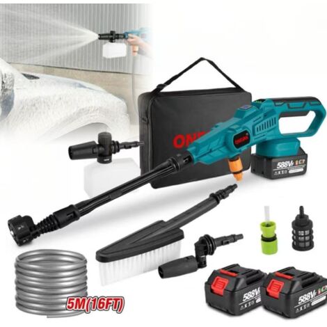 Nettoyeur haute pression 200 bars, outil de nettoyage sans fil, adapté à l'arrosage du jardin, compatible avec les batteries Makita, 6,3 L/min (1/5)