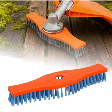 Têtes de brosses de nettoyage en nylon, têtes de brosses de rechange pour tondeuses à gazon - accessoires d'entretien des sols de jardin, adaptés au nettoyage des sols en ardoise et des par (1/5)