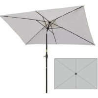Replacement canopy for 2x3m rectangular patio umbrella, waterproof and UV resistant, canopy fabric only