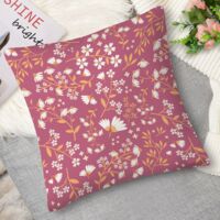 Housse de Coussin décoratif fleurs de cerisier