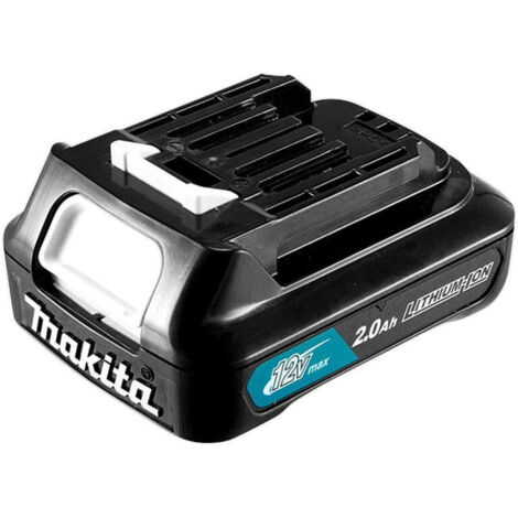 Makita – Batterie Lithium-Ion 12V 2.0Ah – Indicateur de charge – Compatible outils CXT – Performances constantes – 210g, 87x64x37mm