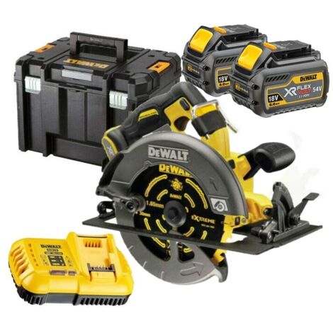 Dewalt DCS578T2 Scie Circulaire 54V FlexVolt 190mm 2 X 6.0Ah Batteries + chargeur en T-STAK (1/7)