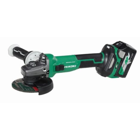 Hikoki – Meuleuse Ø125mm MultiVolt 36V 2,5Ah Brushless – Moteur haute efficacité pour métal, pierre et bois – G3613DVEWQZ (1/5)