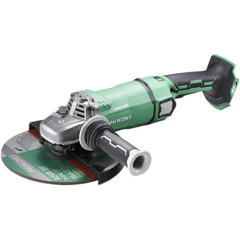 Hikoki – Meuleuse MultiVolt 36/18V Ø230mm – Moteur Brushless – Vitesse 5300 tr/min – Frein électrique – Coffret avec poignée anti-vibration - G3623DAW4Z