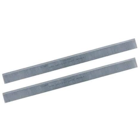Lot de 2 fers de raboteuse 260mm HSS – Pour bois dur – Coupe nette sans éclat – Compatible raboteuses DEWALT