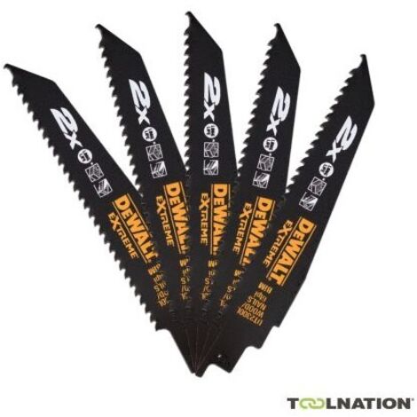 DeWalt DT2300L-QZ Lame de scie droite HSC 305x4,2mm 6TPI 5pcs Bois