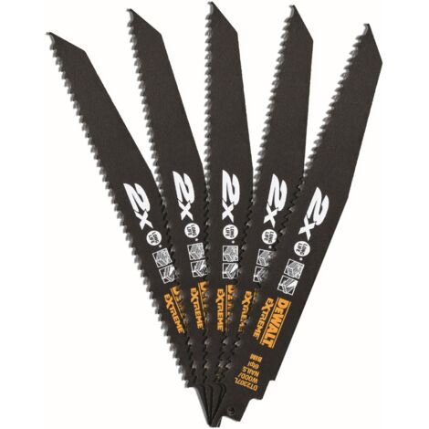 Lame de scie alternative DEWALT BIM bois 228 mmk DT2307L-QZ 5 pièces