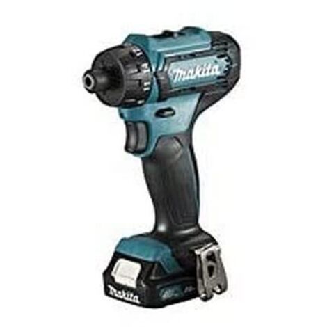 Makita – Perceuse-visseuse sans fil 12Vmax DF033DSAE – 2 batteries 2.0Ah – Moteur Brushless – Couple 30Nm pour vissage intensif