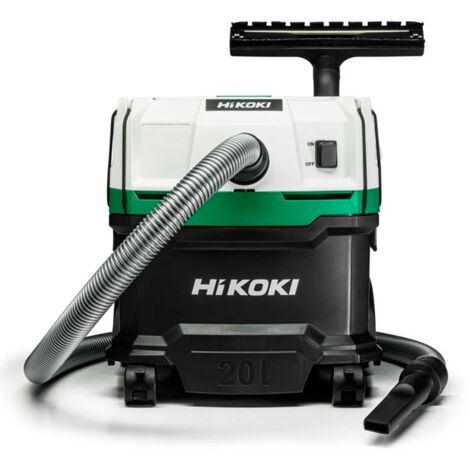 Hikoki RP200SL WAZ, 1200W, 20L, aspiration puissante, classe L, conception robuste et efficace, idéal pour le nettoyage professionnel dans les ateliers, les bureaux et les espaces de travail.