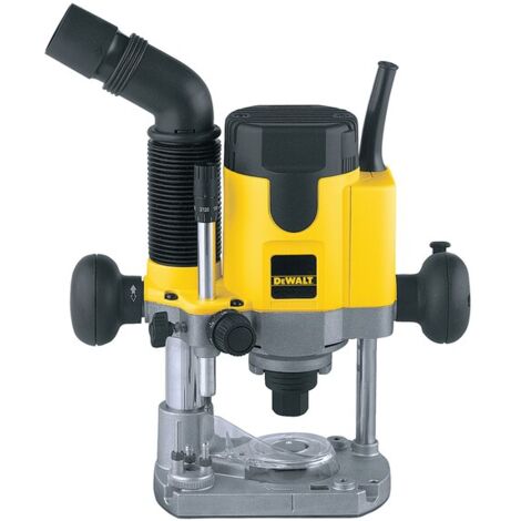 Dewalt – Défonceuse électronique 1100W – Vitesse 8000-24000 tr/min – Plongée 55 mm – Diamètre fraise max 36 mm – Guide parallèle micrométrique (1/10)