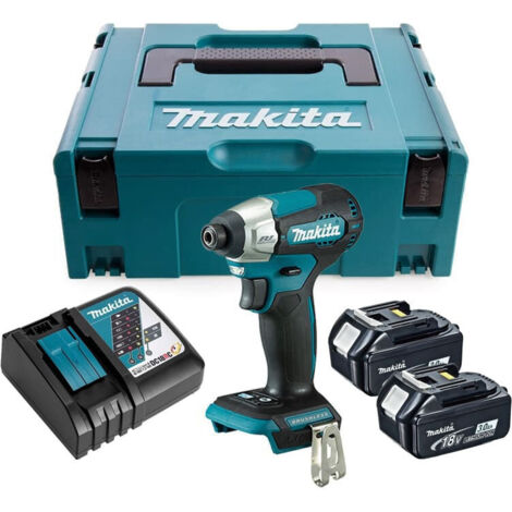 Makita – Visseuse à chocs 18V avec 2 batteries 3Ah – Couple max 140Nm – Moteur Brushless – Technologie XPT – DTD157RFJ - LXT 140 NM (1/10)