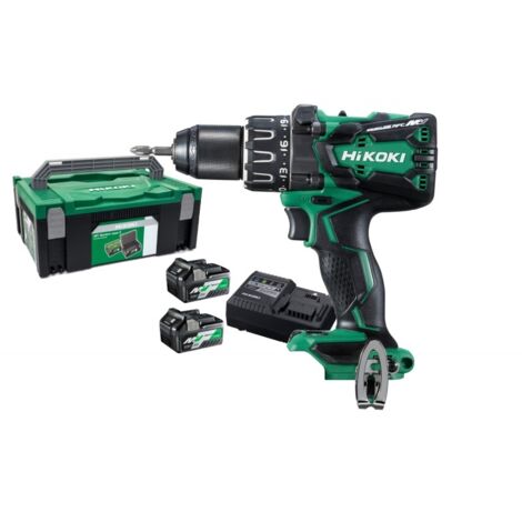 Hikoki – Perceuse-visseuse 36V 138Nm – Multi Volt avec 2 batteries 2.0Ah – Mandrin 13mm pour perçage bois et métal – Coffret avec chargeur ventilé (1/5)