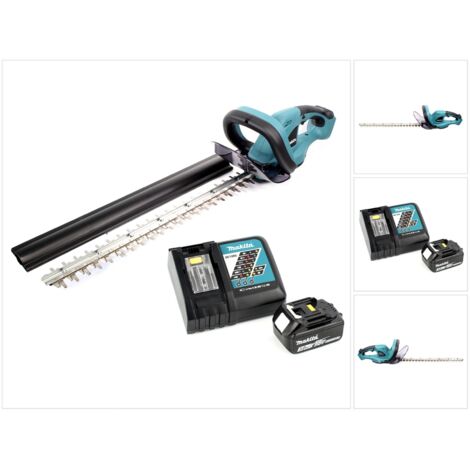 Makita – Taille-haie électrique sans fil 18V – Lame 52 cm – Autonomie 75 min – Chargeur et batterie 3,0 Ah inclus – Moteur anti-vibrations (1/10)