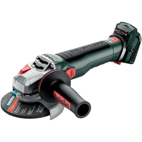 METABO Meuleuse d'angle sans fil WB 18 LT BL 11-125 Quick (613054850) avec frein, écrou de serrage rapide, bloc batterie rotatif (1/6)