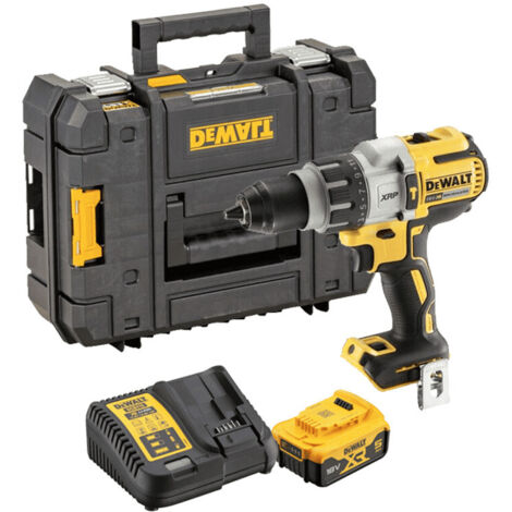 Dewalt – Perceuse à percussion 18V avec 1 batterie 5.0Ah – Couple 95Nm – Moteur Brushless – DCD996P1QW – Coffret TSTAK (1/2)